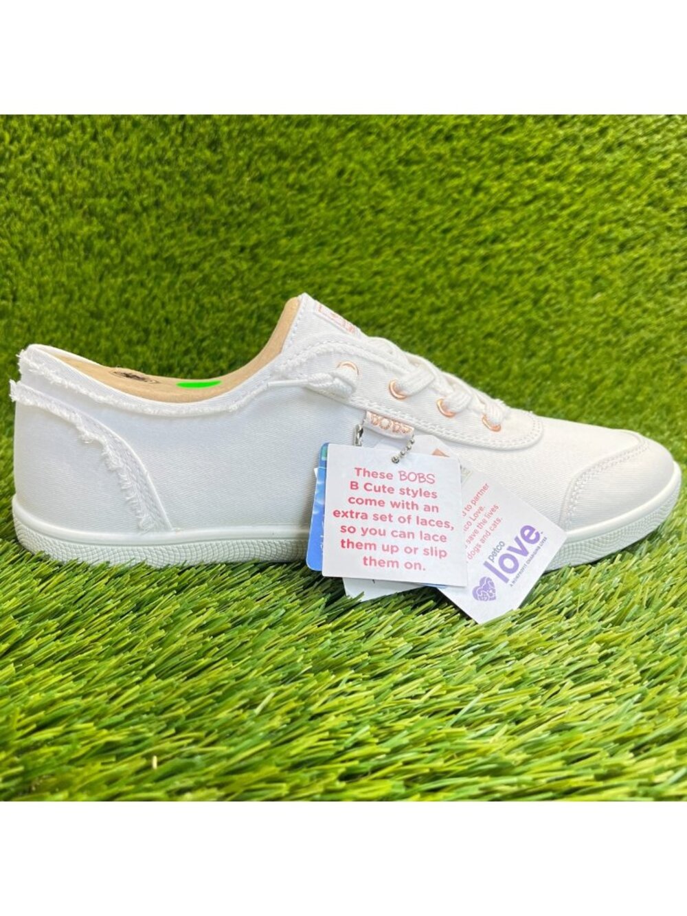 Skechers BOBS B Cute Womens Size 11 Triple White Casual Walking Slip On Shoes